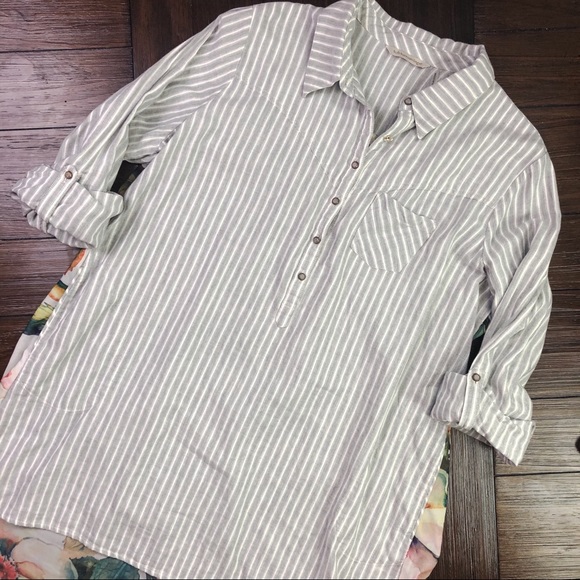 Soft Surroundings Tops - Soft Surroundings Striped & Floral Tunic